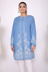 AlKaram Yarn Dyed Denim Kurti PDA-16 Pret 2021