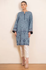 AlKaram Printed Denim Kurti PDA-19 Pret 2021