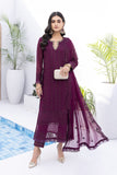 Azure Plumcious Embroidered 3pcs