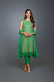 Bareeze Calli Chic Ch2929 Green Dress