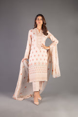 Bareeze Noor E Chasham Ch3390 Off White Dress
