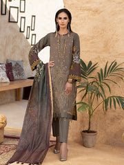 Salitex Spruce 3pc Lawn Embroidered Front With Lawn Printed Back Sleeves With Monar Dupatta Dyed Cambric Trouser Rococo Wk 006671b Summer Collection 2021