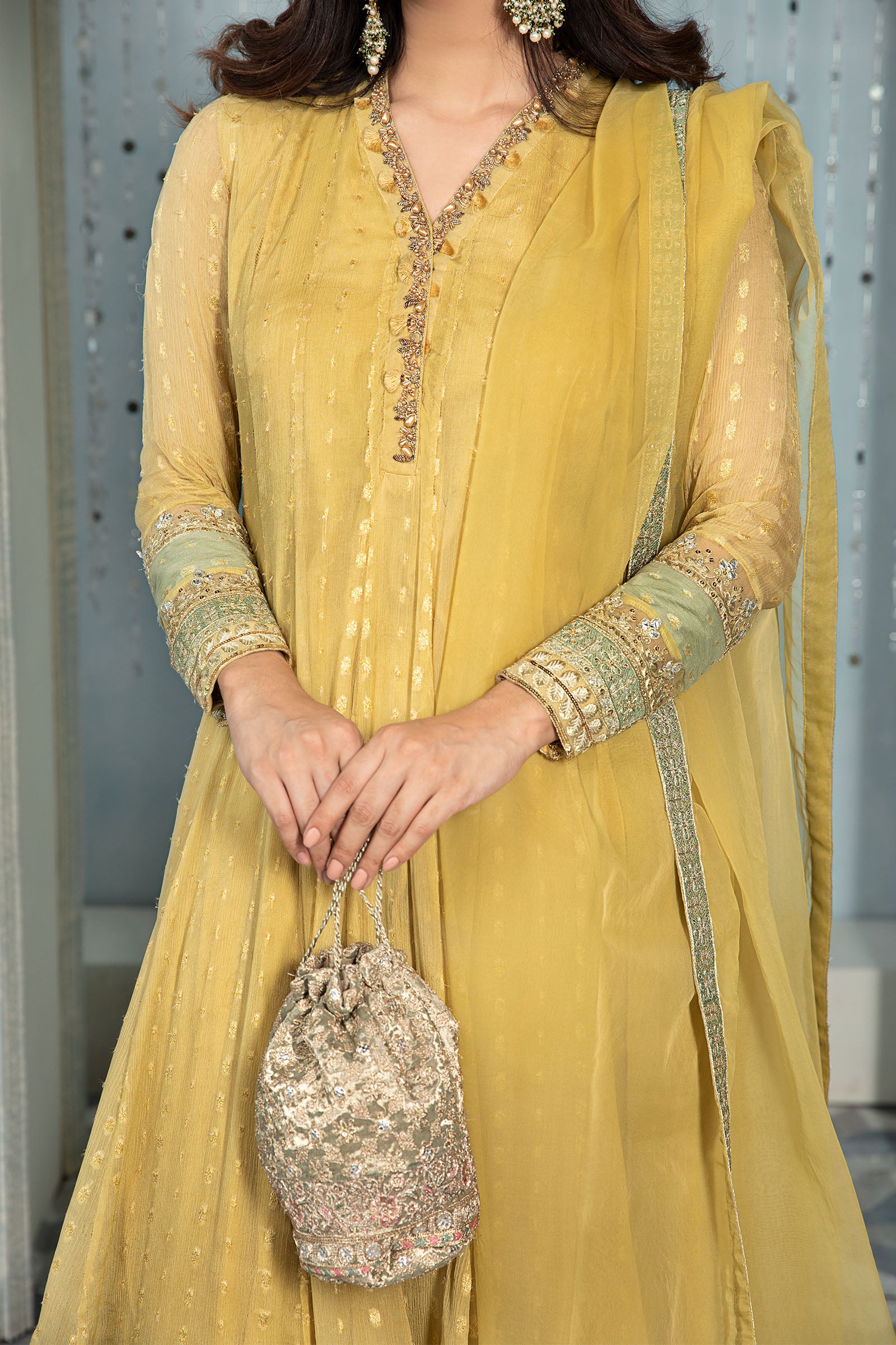 Maria B Lime Yellow SF-EA22-05 Eid Formal Pret 2022 Sara Clothes Maria B Lime Yellow SF-EA22-05 Eid Formal Pret 2022 Sara Clothes