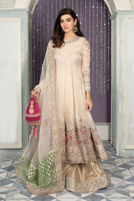 Maria B Suit Off White SF-EA22-15 Evening Wear Prets 2022 – Sara Clothes