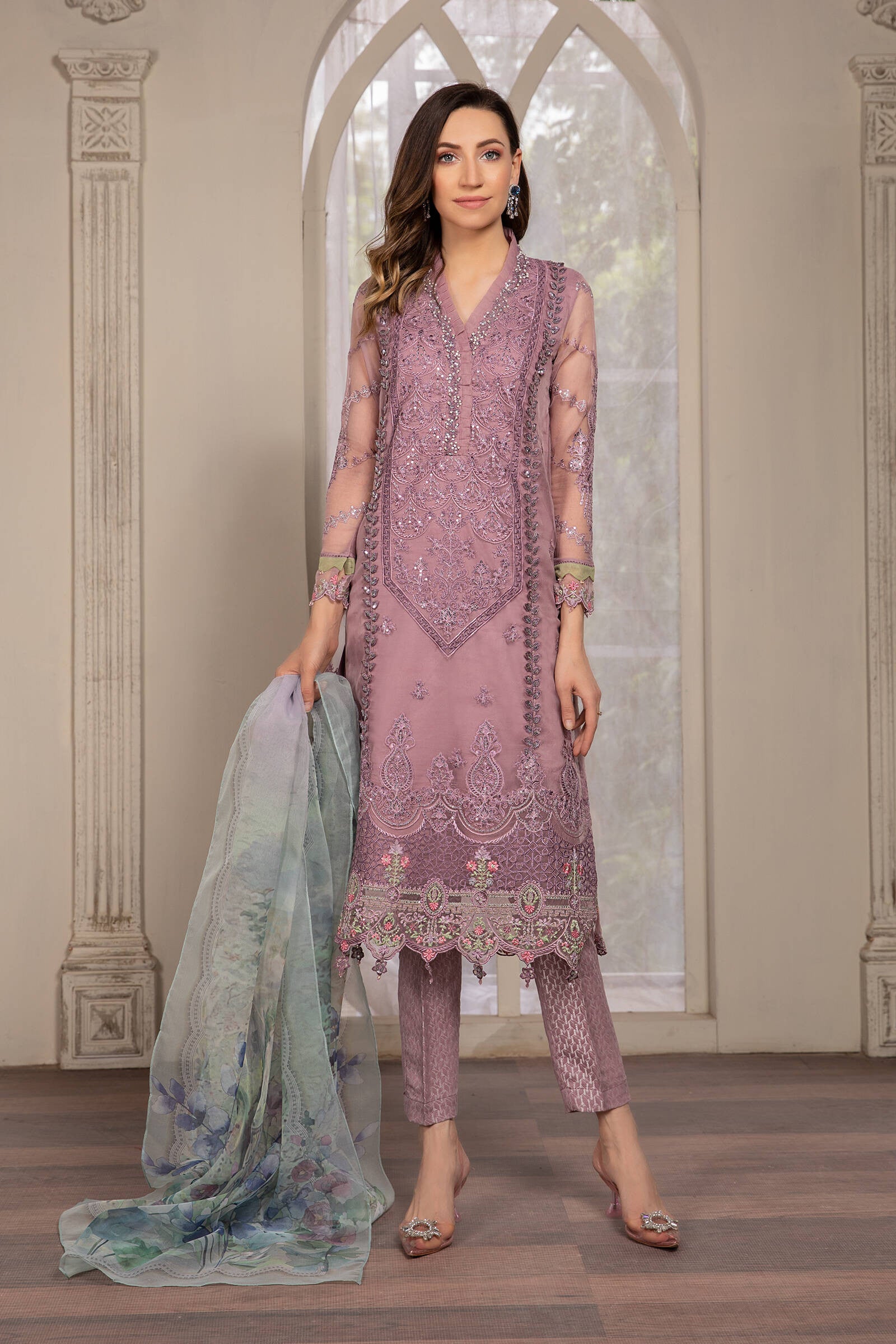 Maria B Purple SF-EF21-14 Evening Wear 2021 Sara Clothes Maria B Purple SF-EF21-14 Evening Wear 2021 Sara Clothes