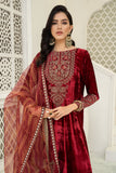 Maria B Suit Red SF-W22-06 Evening Wear Formal Wear 2022