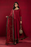 Maria B Suit Red SF-W22-19 Evening Wear Formal Wear 2022