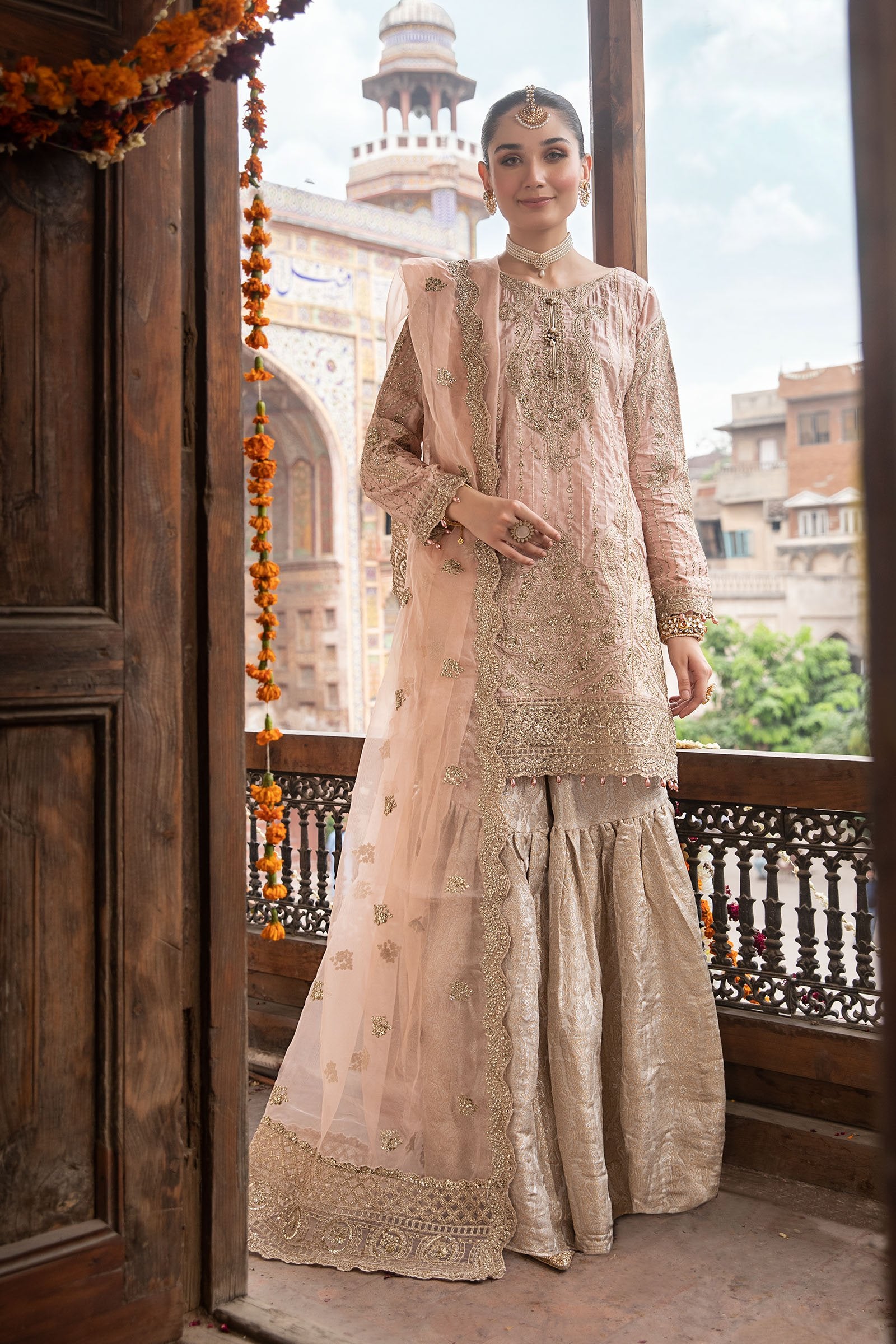 Maria B Suit Pink SF-W22-21 Evening Wear Formal Wear 2022 Sara Clothes Maria B Suit Pink SF-W22-21 Evening Wear Formal Wear 2022 Sara Clothes
