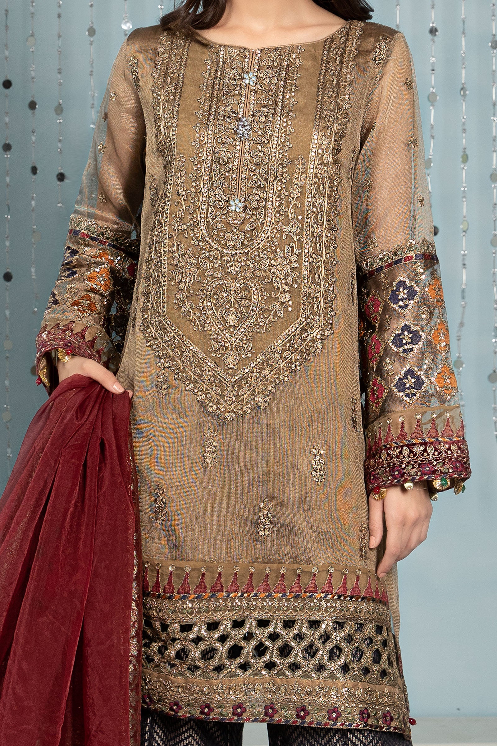 Maria B Golden SF-EA22-17 Eid Formal Pret 2022 Sara Clothes Maria B Golden SF-EA22-17 Eid Formal Pret 2022 Sara Clothes