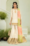 Maria B Suit Off White SF-W22-04 Evening Wear Formal Wear 2022
