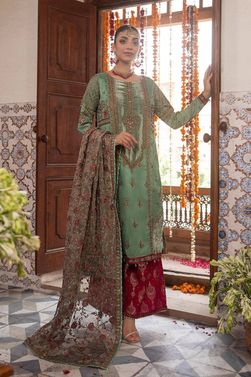 Maria B Sea Green SF-W22-31 Formal Eid