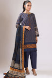 Alkaram Ss-01-22 Navy Blue Spring Summer 2022
