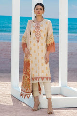 AlKaram SS-15 1-21 BEIGE Spring Summer 2021