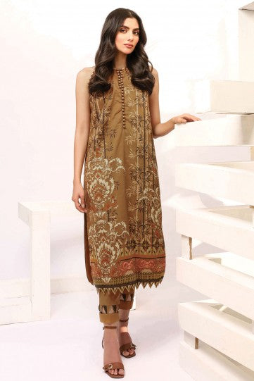 Alkaram Ss-25-21 2 Brown Summer Vol 2 2021