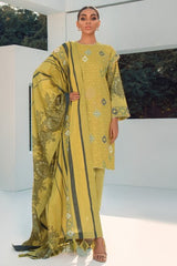 AlKaram SS-35 1-21 YELLOW Spring Summer 2021