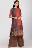 Alkaram Ss-42.1-22 Maroon Spring Summer 2022