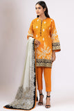 Alkaram Ss-56.1-22 Orange Spring Summer 2022