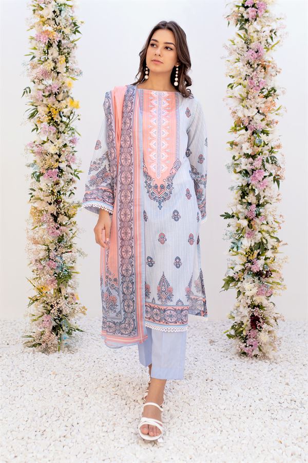 Zellbury Pearl Blue Eid Lawn 2022