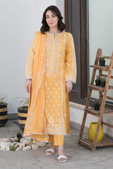 Zellbury Tangerine Orange Eid Lawn 2022