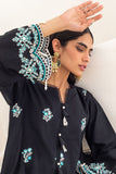 Zellbury Emroidered Shirt Shalwar Dupatta - Black - Cambric Suit - 0293 Signature Lawn Collection 2024