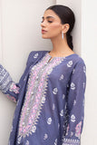 Zellbury Embroidered Shirt Shalwar Dupatta - Blue - Lawn Suit-0197 Signature Lawn Collection 2024