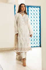 Zellbury Ivory Chikankari wusce321995 Summer Lawn