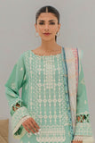 Zellbury Embroidered Shirt Shalwar Dupatta - Blue - Lawn Suit - 0186 Signature Lawn Collection 2024