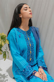 Zellbury Embroidered Shirt Shalwar Dupatta - Blue - Lawn Suit - 0379 Signature Lawn Collection 2024