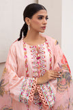 Zellbury Embroidered Shirt Shalwar Dupatta - Pink - Jacquard Suit-0286 Signature Lawn Collection 2024