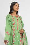 Zellbury Embroidered Shirt Shalwar Dupatta - Mint Green - Jacquard Suit Signature Lawn Collection 2024